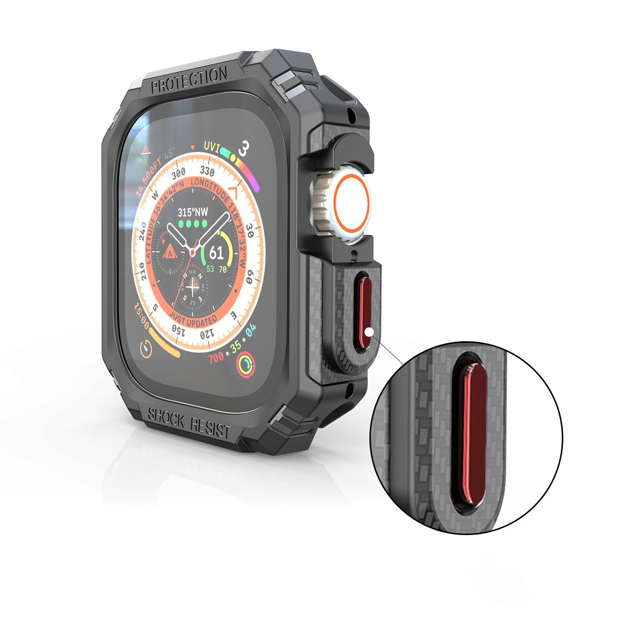 Carbon Fiber Half Pack Apple Watch Case