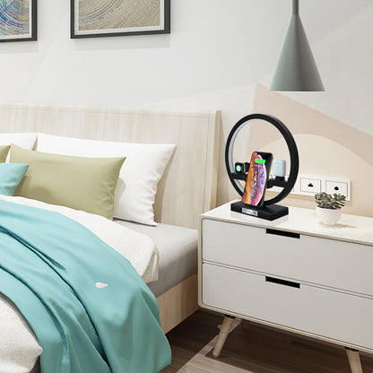4-in-1 Bedside Lamp Wireless Charger