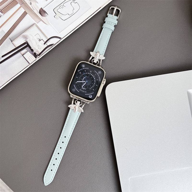 Bee Leather Plain Apple Watch Strap