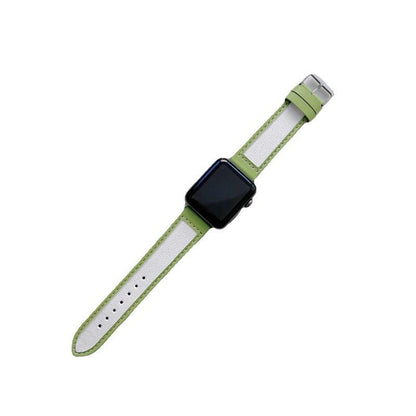 Leather & Knitted Nylon Apple Watch Strap