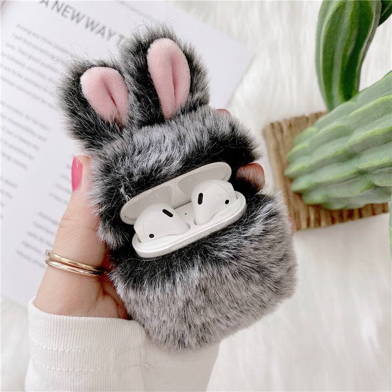 Plush Rabbit Apple AirPods Case