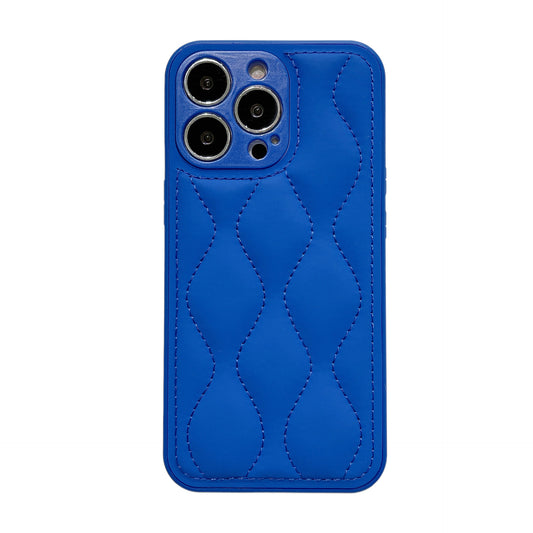 Klein Wave Pattern Down Jacket Apple iPhone Case