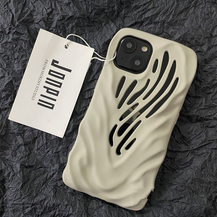Titanium Gray Wind Hollowed Apple iPhone Case