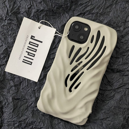 Titanium Gray Wind Hollowed Apple iPhone Case
