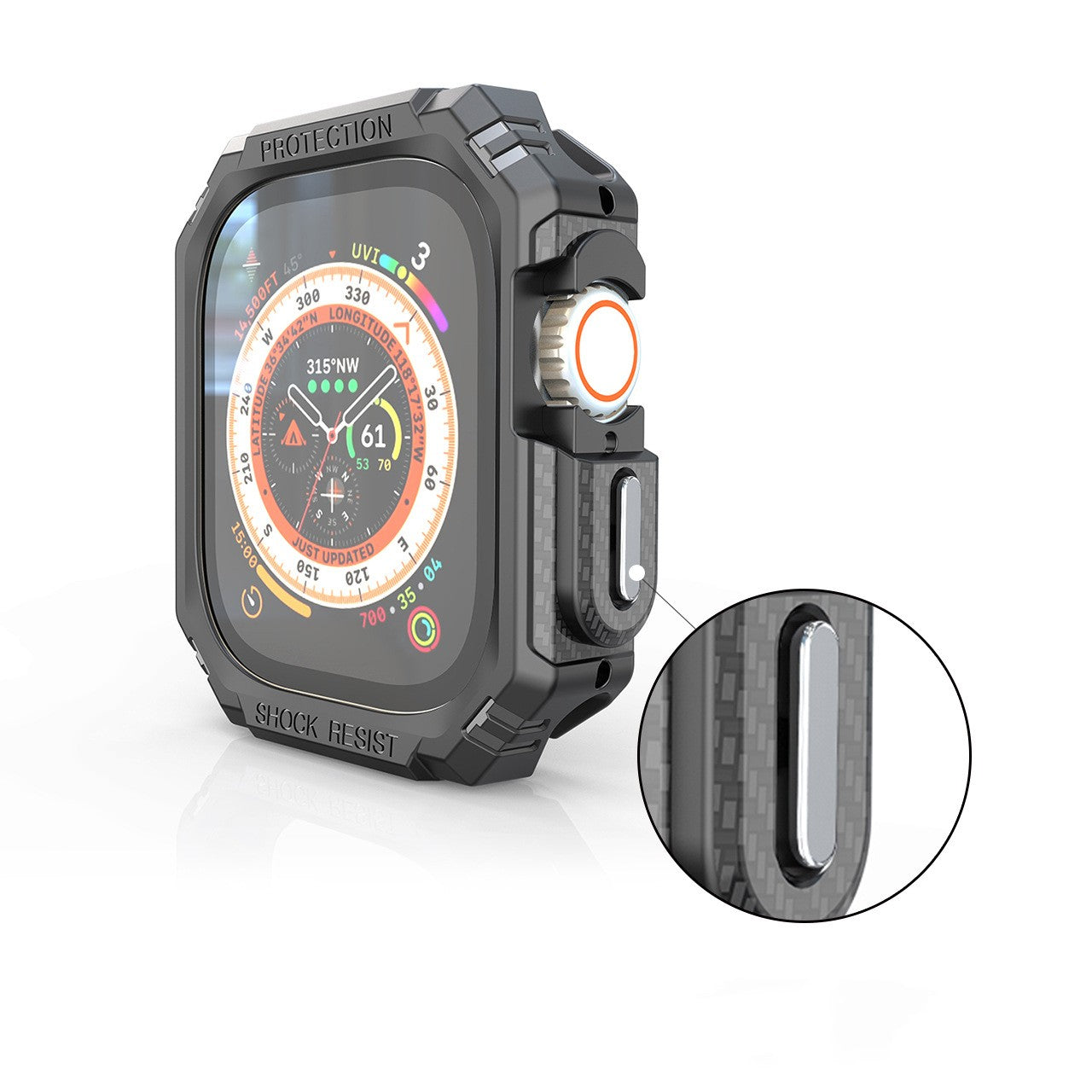 Carbon Fiber Half Pack Apple Watch Case