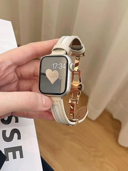 CASYFiE Butterfly Buckle Apple Watch Strap