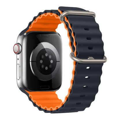 Ocean Ripple Silicone Apple Watch Strap