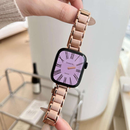 CASYFiE Texture Stainless Steel Apple Watch Strap