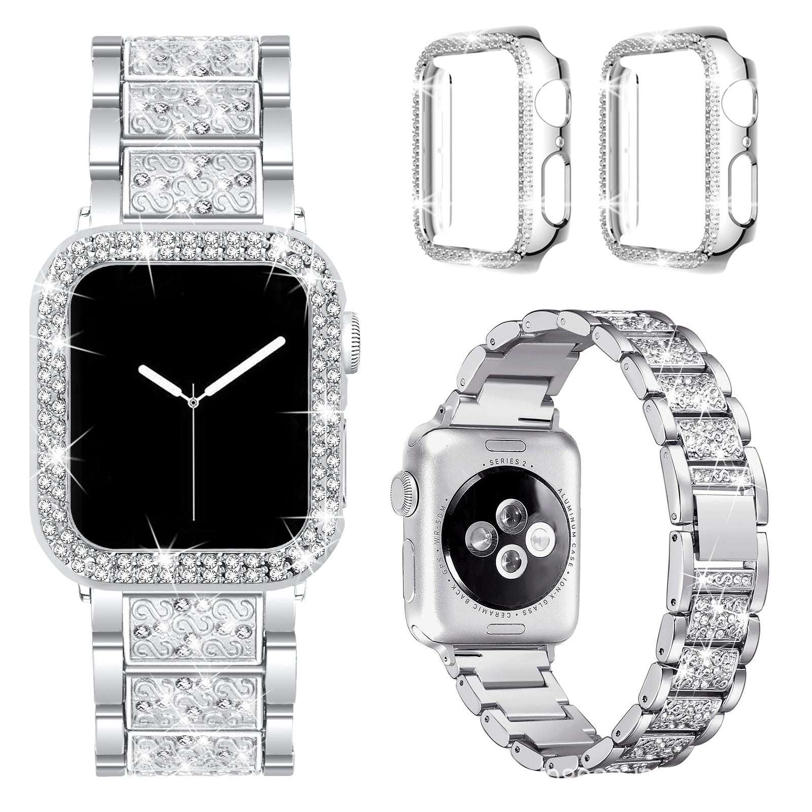 CASYFiE Diamond Plus 2 Bezels Apple Watch Strap