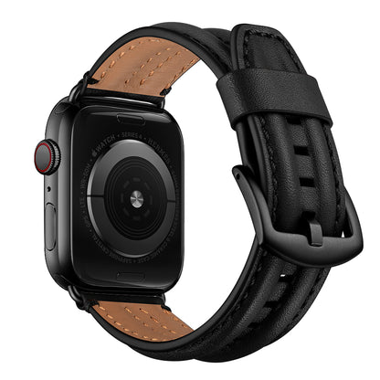Double Keel Leather Apple Watch Strap