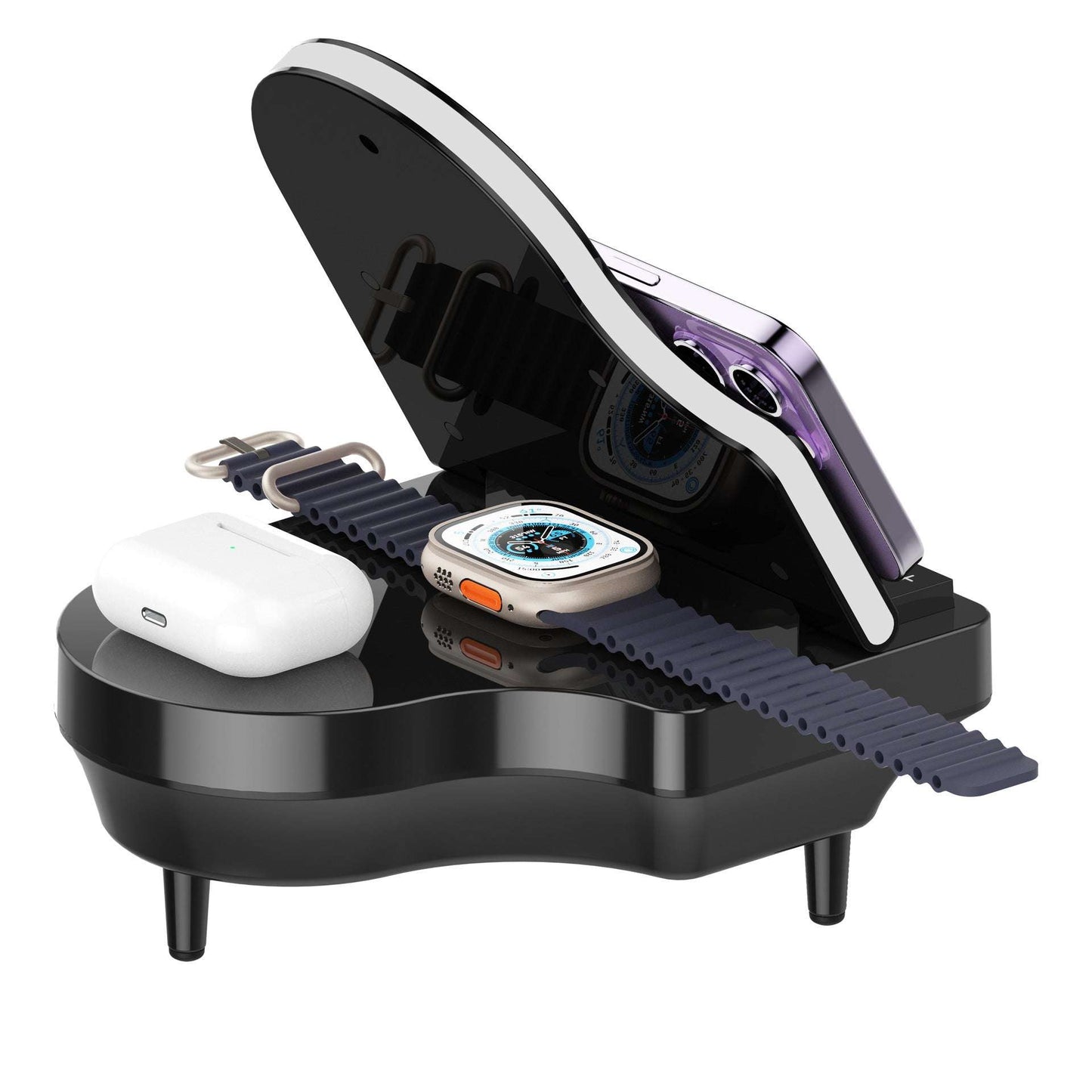 Piano Wireless Charger With Mobile Phone Holder