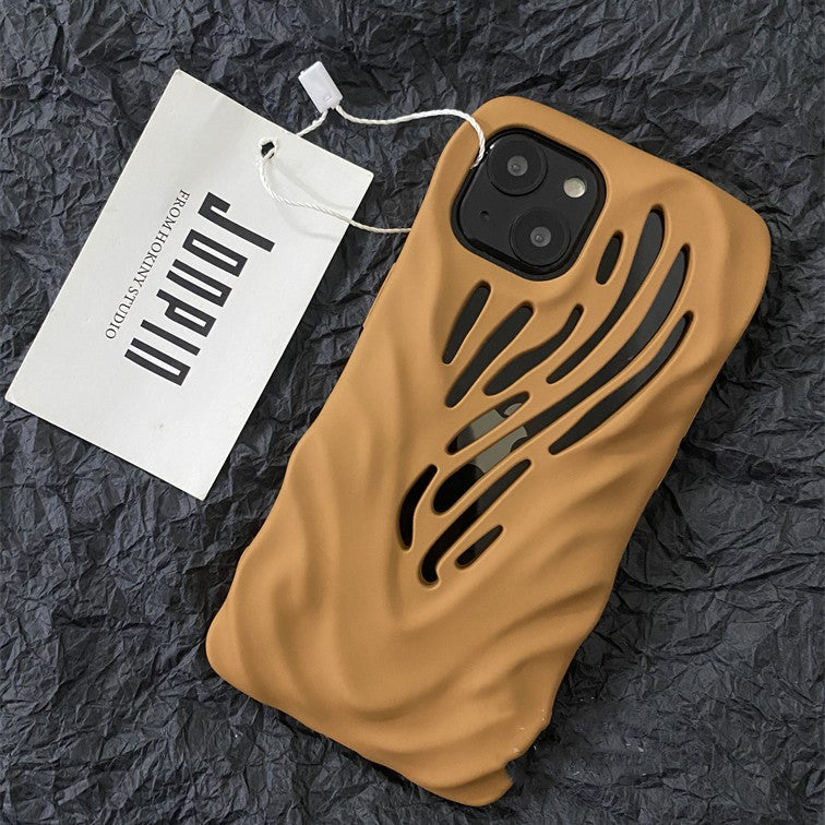 Titanium Gray Wind Hollowed Apple iPhone Case