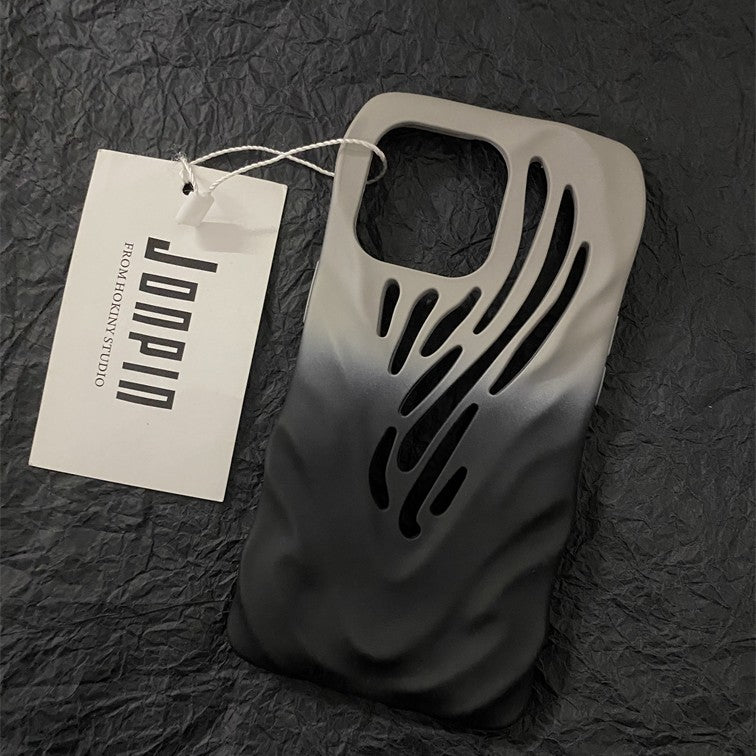 Titanium Gray Wind Hollowed Apple iPhone Case