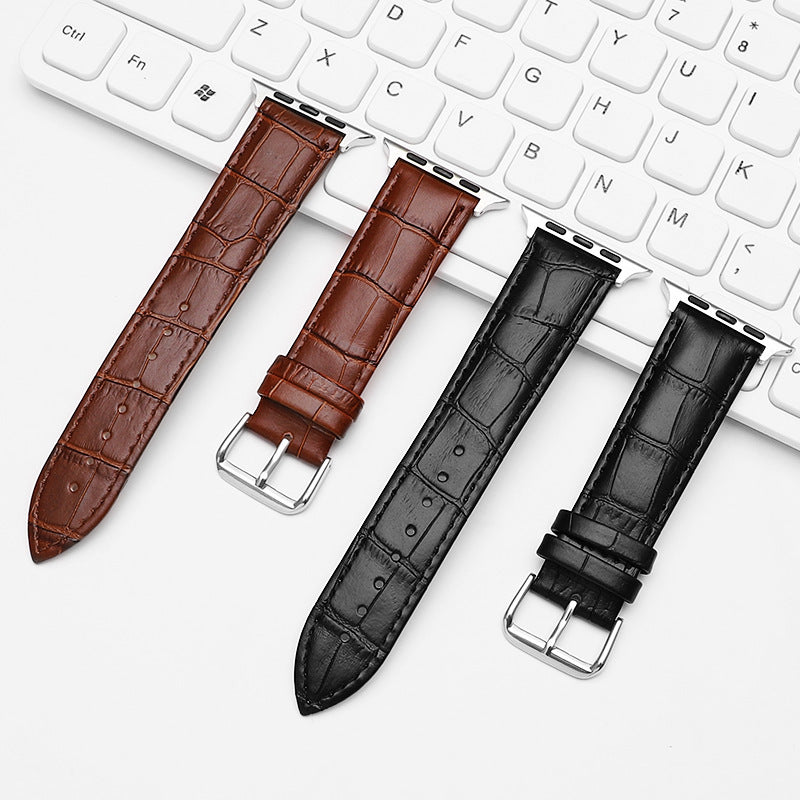 CASYFiE Buckle Leather Apple Watch Strap