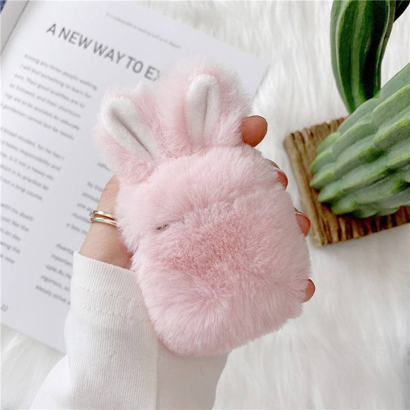 Plush Rabbit Apple AirPods Case