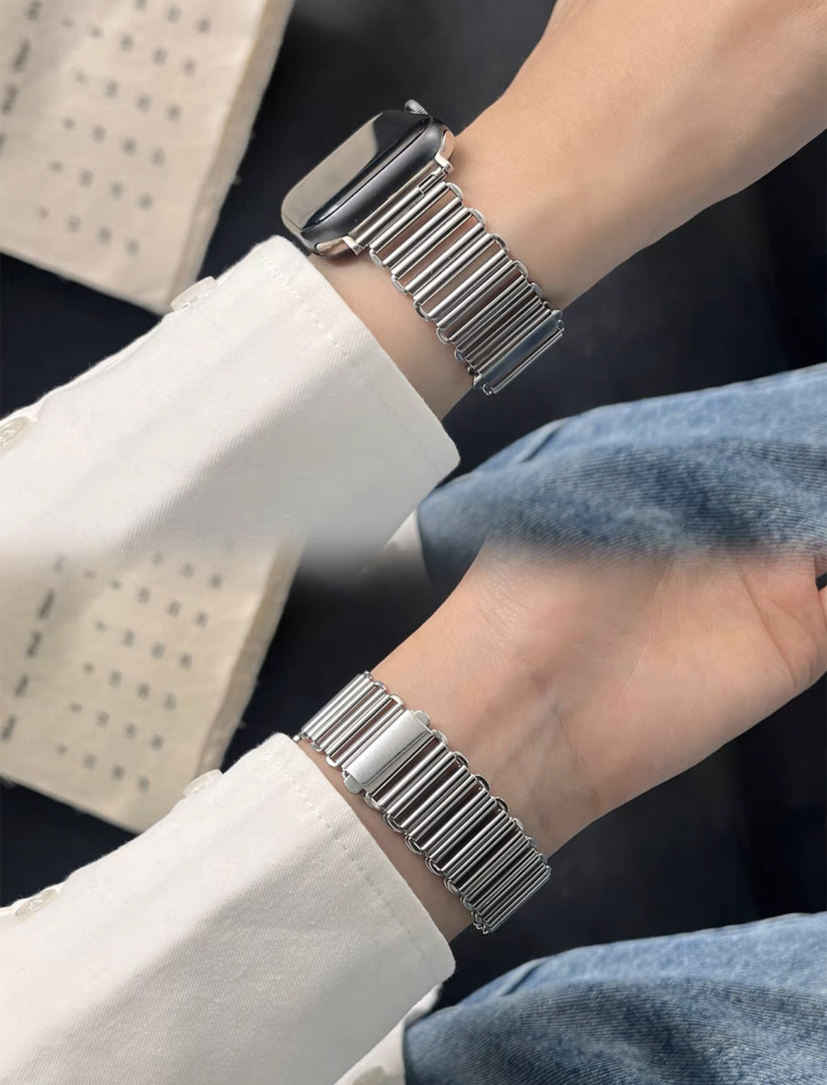 Unique New Design Stainless Steel Apple Watch Strap