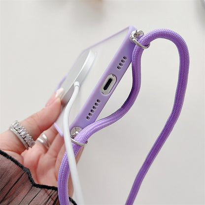 Magnetic Lanyard Transparent Crossbody Drop-resistant  Apple iPhone Case