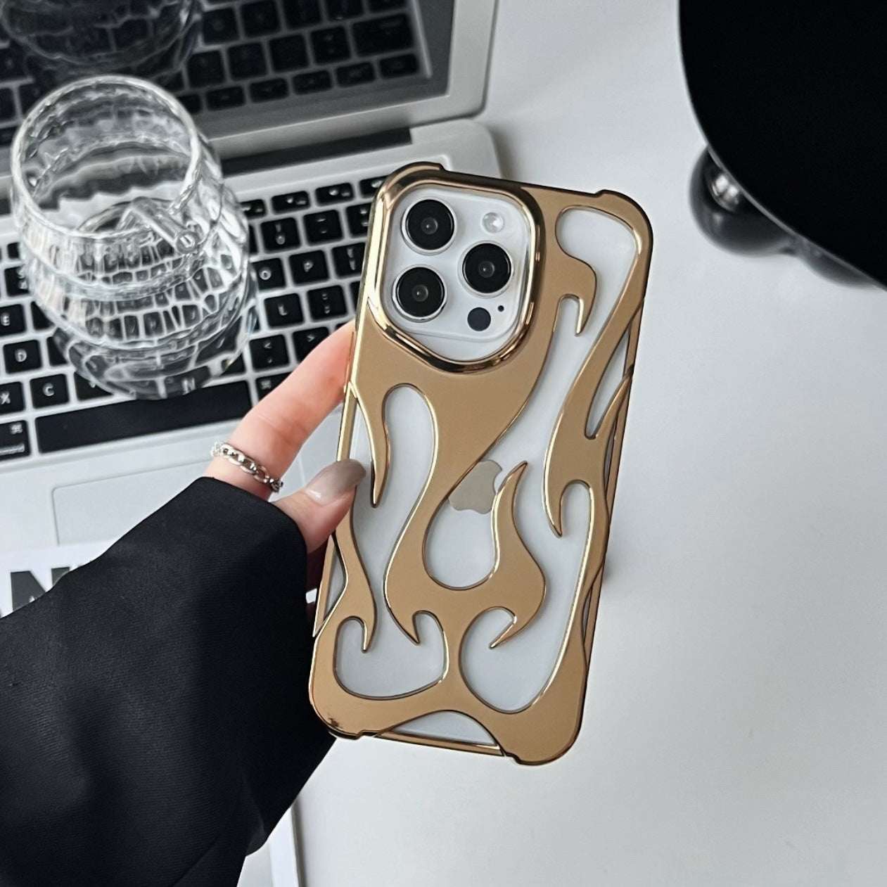 Electroplated Hollow Heat Dissipation iPhone Case
