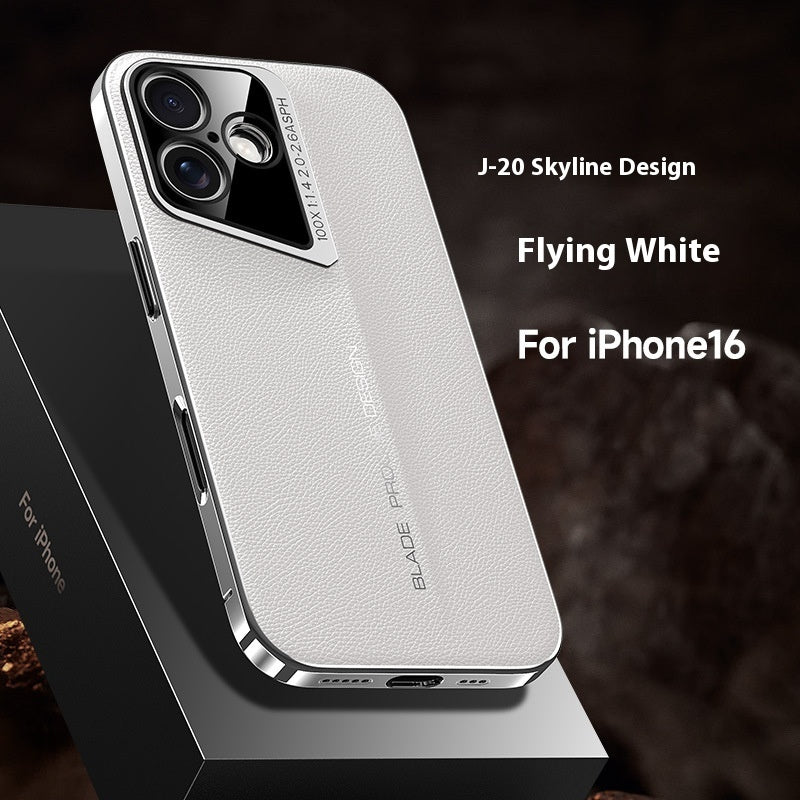 Fashion Electroplated Premium Leather Luxury Apple iPhone Case