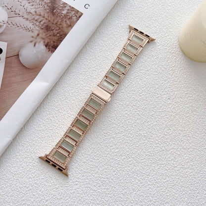 Opal Diamond Metal Apple Watch Strap For Her