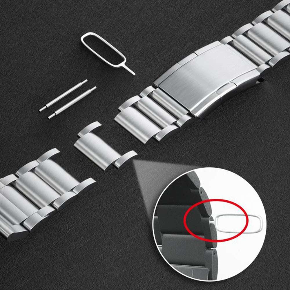 Premium Black Metal Band For Apple Watch