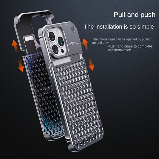 Aluminum Alloy Anti-fall Shockproof Aromatherapy Apple iPhone Case