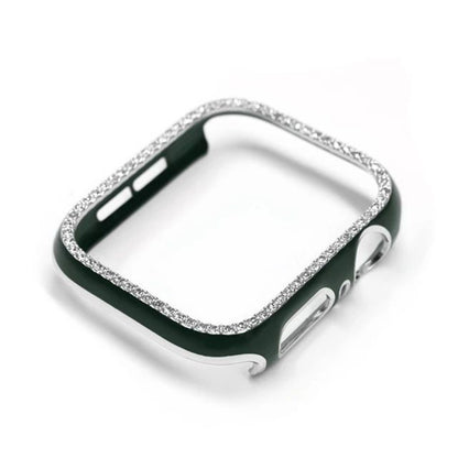 Two-colour Single-row Diamond Apple Watch Case