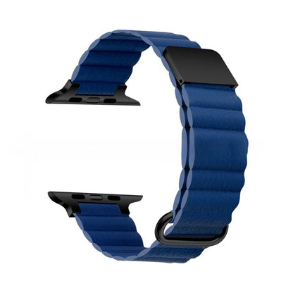 Genuine Leather Magnetic Reverse Buckle Watch Strap