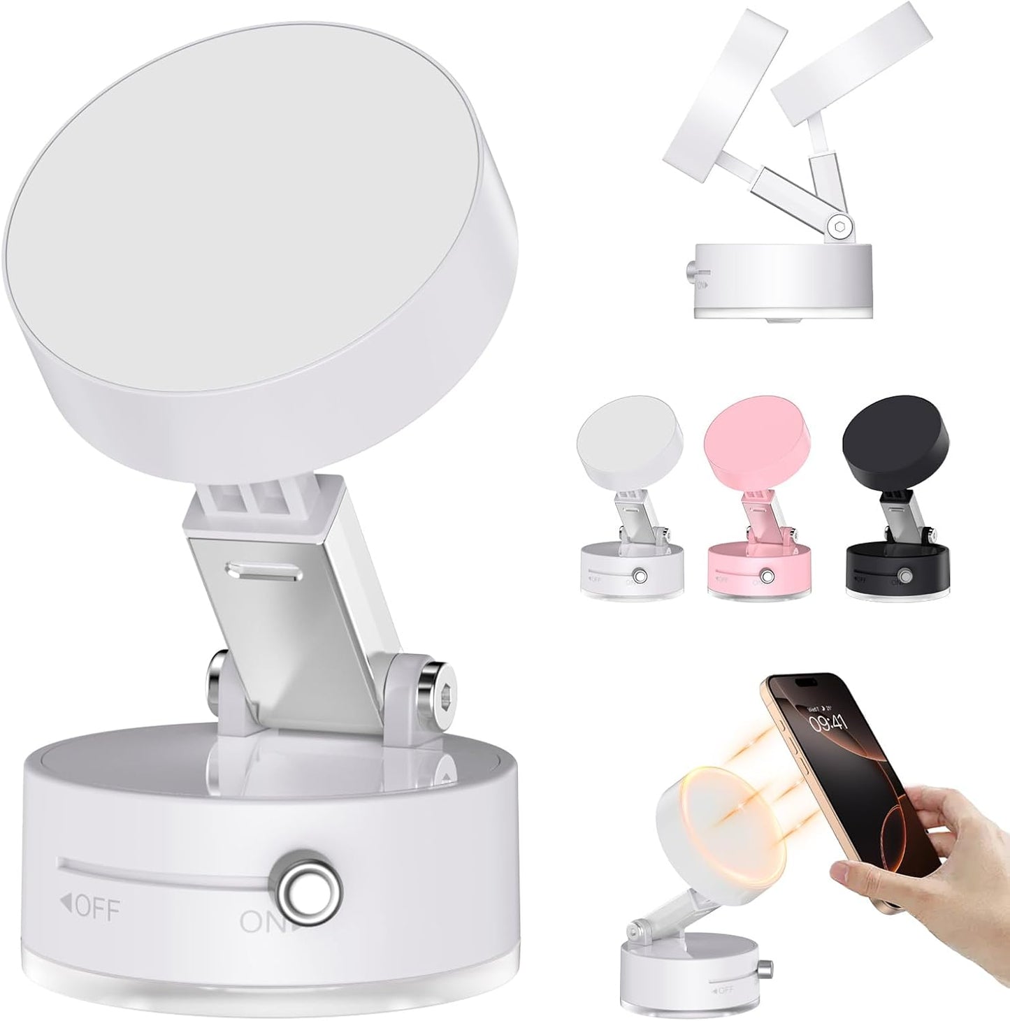 Foldable Magnetic Vacuum Phone Holder