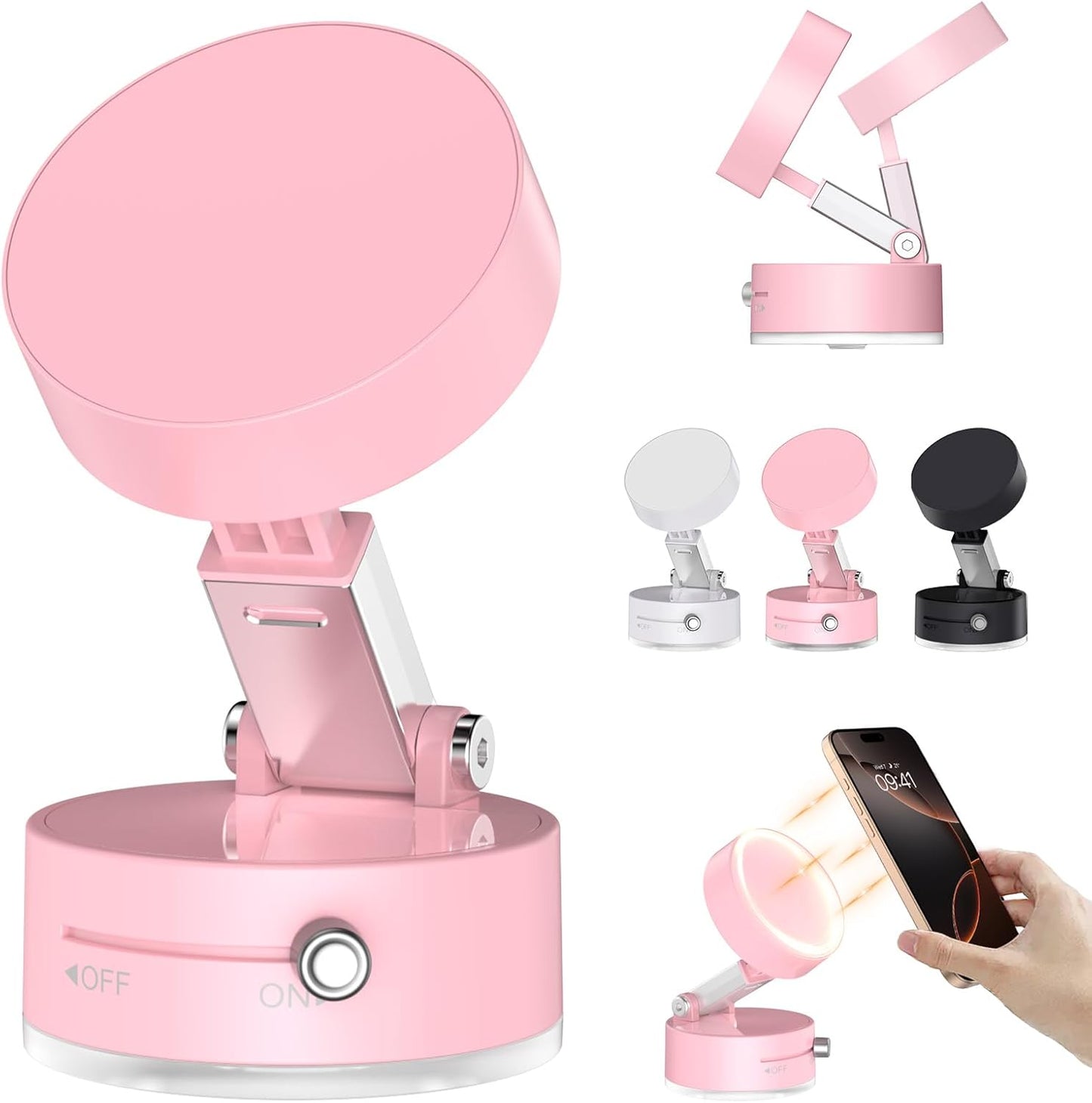Foldable Magnetic Vacuum Phone Holder