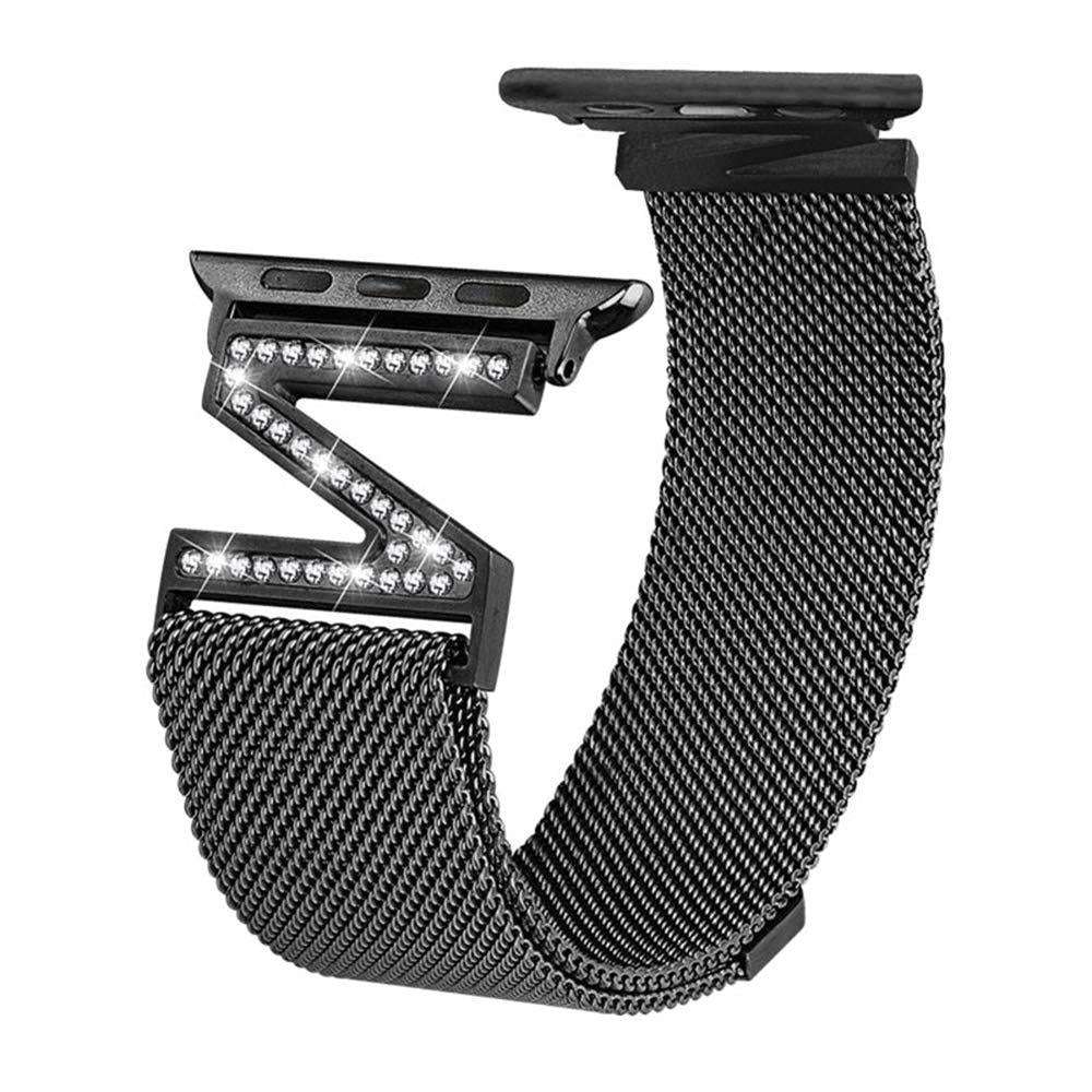 CASYFiE Z-shaped Diamond Milanese Apple Watch Strap