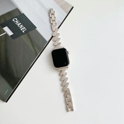 Metal Wave Style Apple Watch Strap