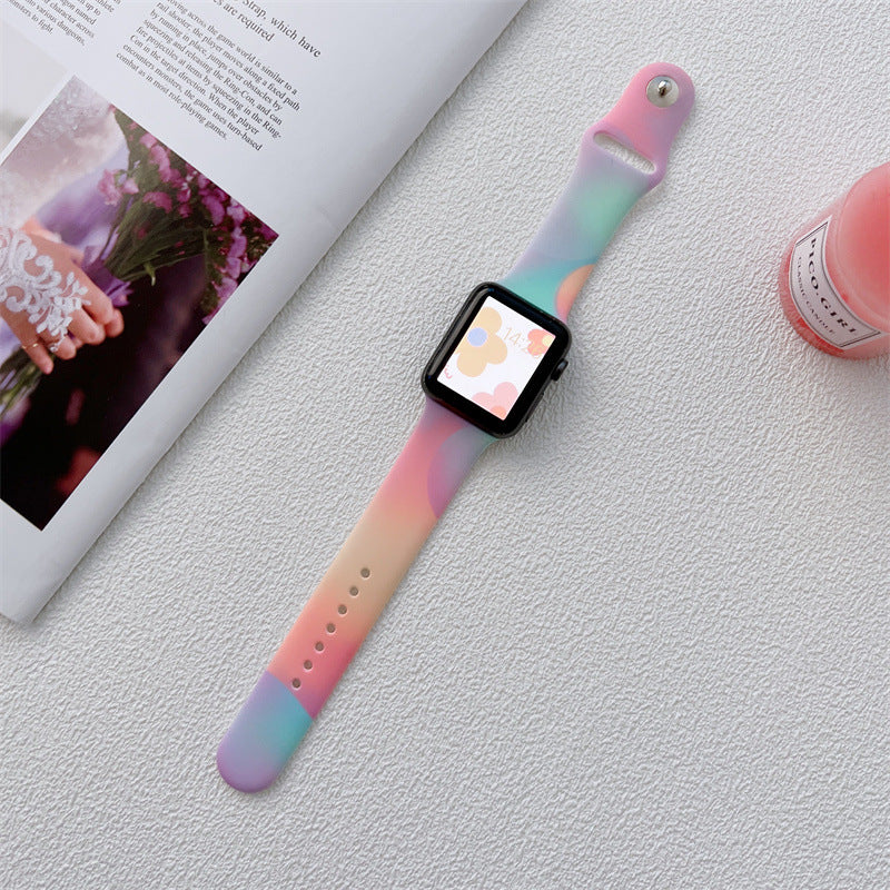 Aurora Silicone Apple Watch Strap