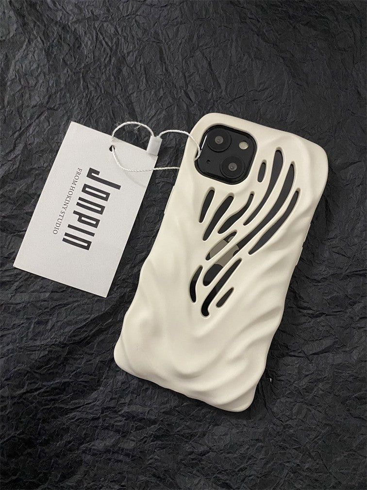 Titanium Gray Wind Hollowed Apple iPhone Case