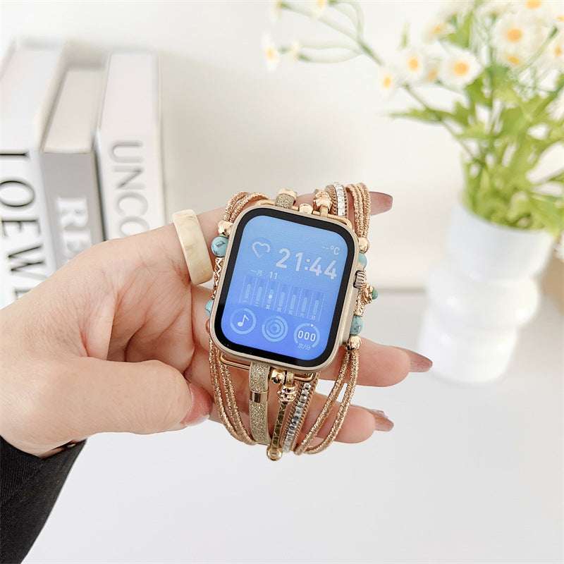CASYFiE Beads Metal Watch Strap