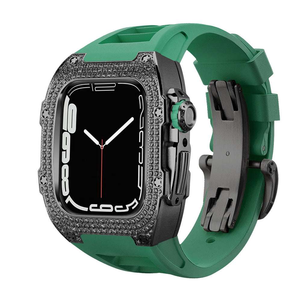CASYFiE Modified With Diamond Case Apple Watch Strap
