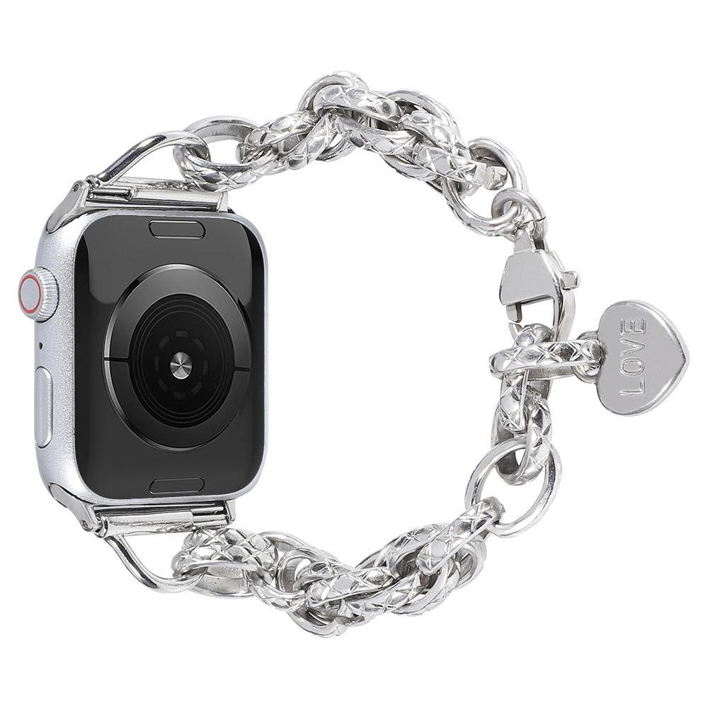 Love Charm Stainless Steel Apple Watch Strap