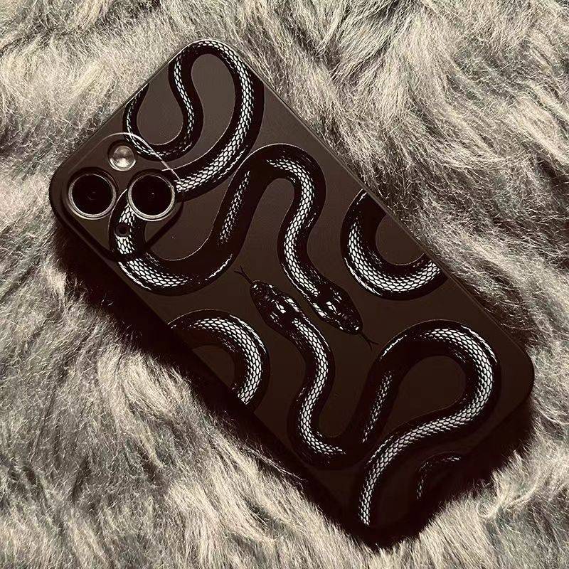 Silicone Snake Print iPhone Case