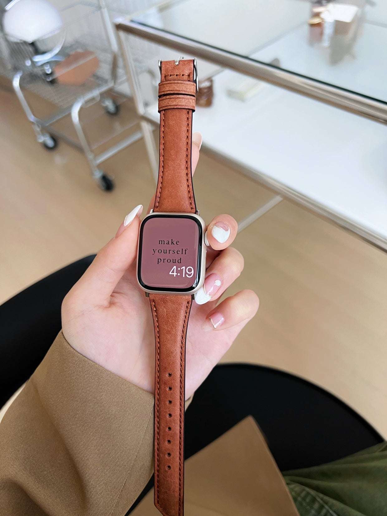CASYFiE Vintage Leather Apple Watch Strap