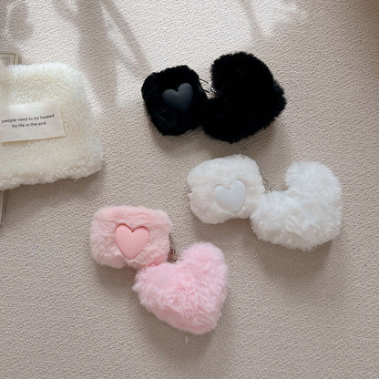 Plush Heart Apple AirPods Case