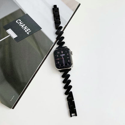 Metal Wave Style Apple Watch Strap