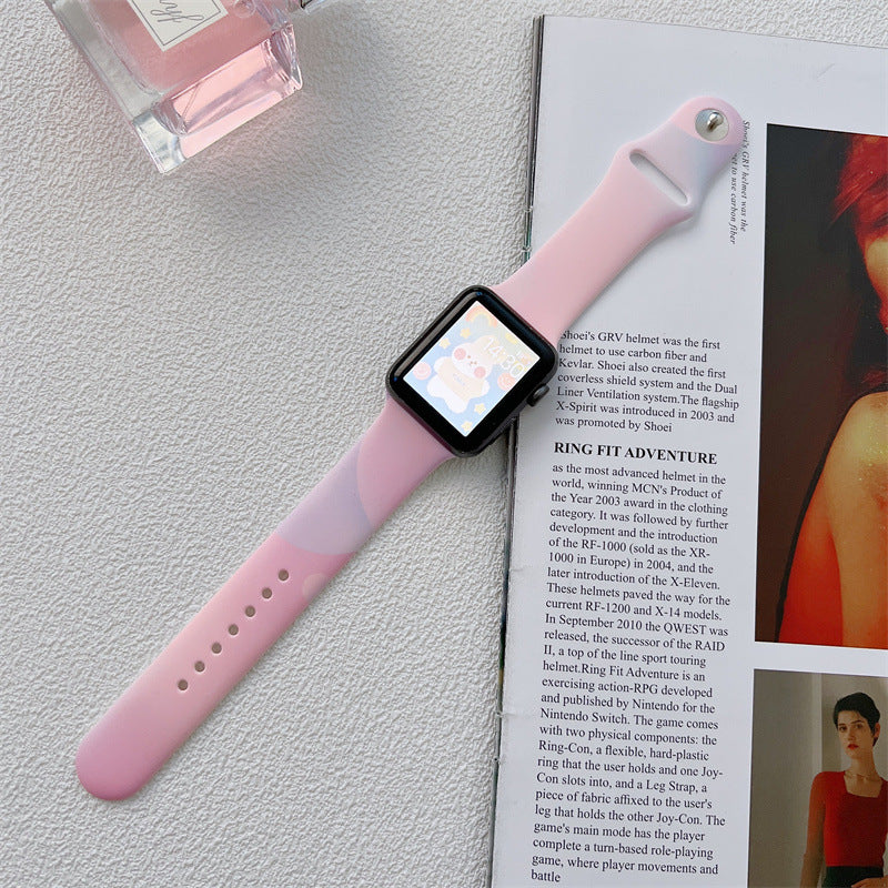 Aurora Silicone Apple Watch Strap
