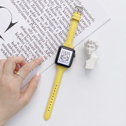 Slim Leather Apple Watch Strap
