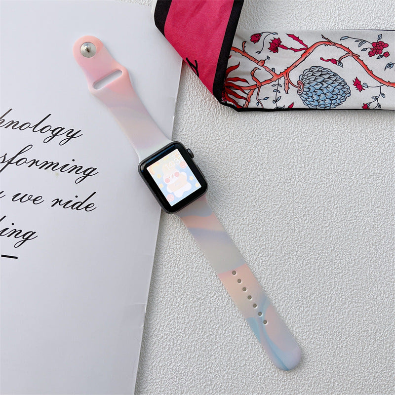 Aurora Silicone Apple Watch Strap