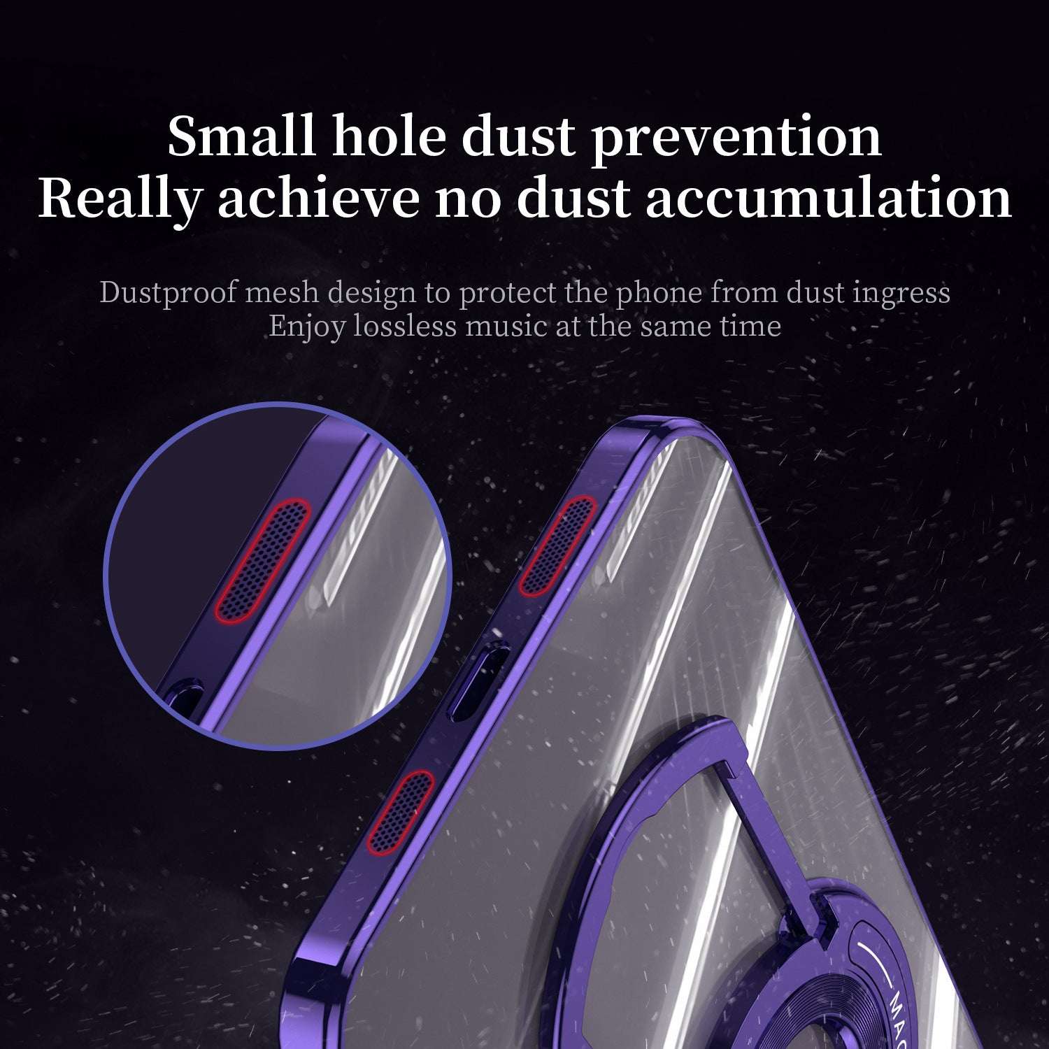 Electroplated Magnetic One Piece Bracket iPhone Case