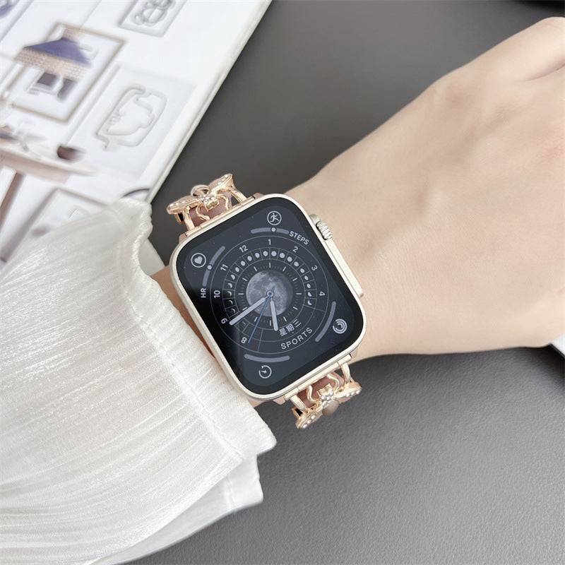 Bee Leather Plain Apple Watch Strap
