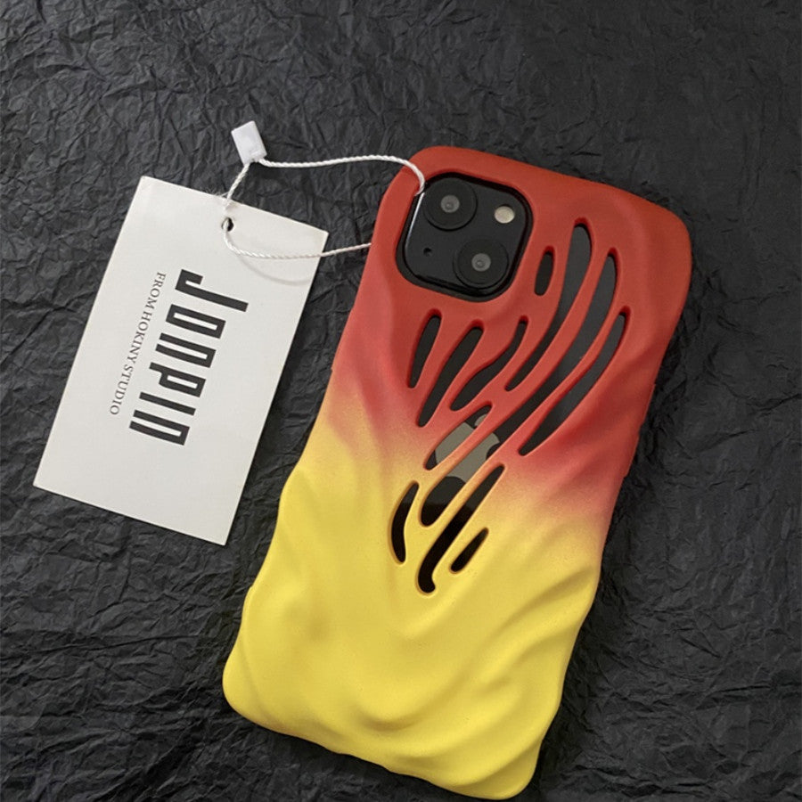 Titanium Gray Wind Hollowed Apple iPhone Case