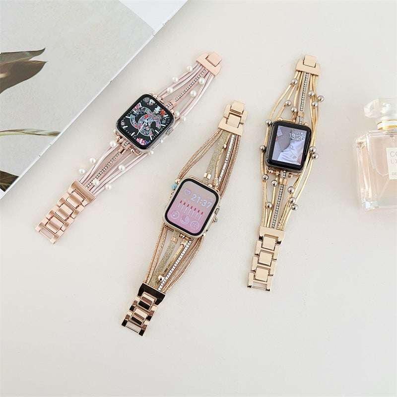 CASYFiE Beads Metal Watch Strap