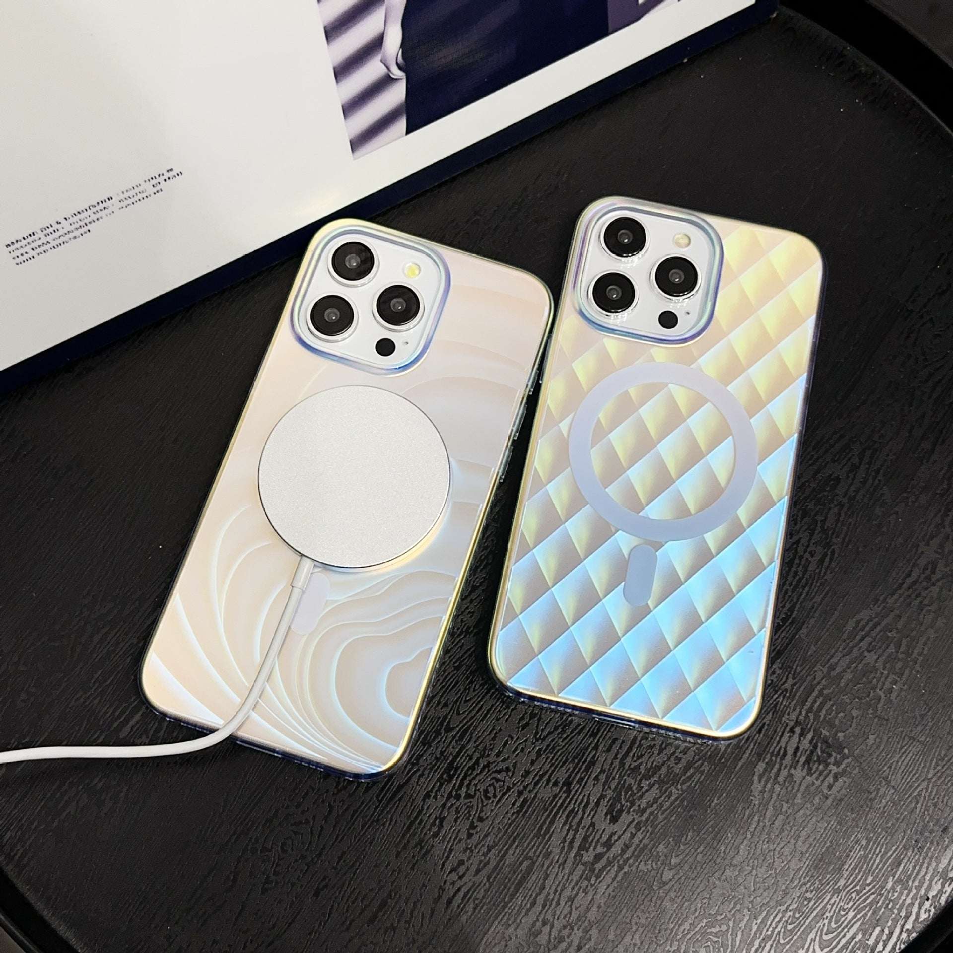 Laser Gradient Frosted Magnetic Apple iPhone Case