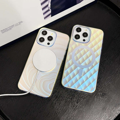 Laser Gradient Frosted Magnetic Apple iPhone Case